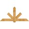 Ekena Millwork Kennewick Rough Sawn Timber Gable Bracket, Western Red Cedar, 72"W x 36"H x 4"D x 6"F, 12/12 Pitch GBW072X36X0406KEN00RWR - alternate 1